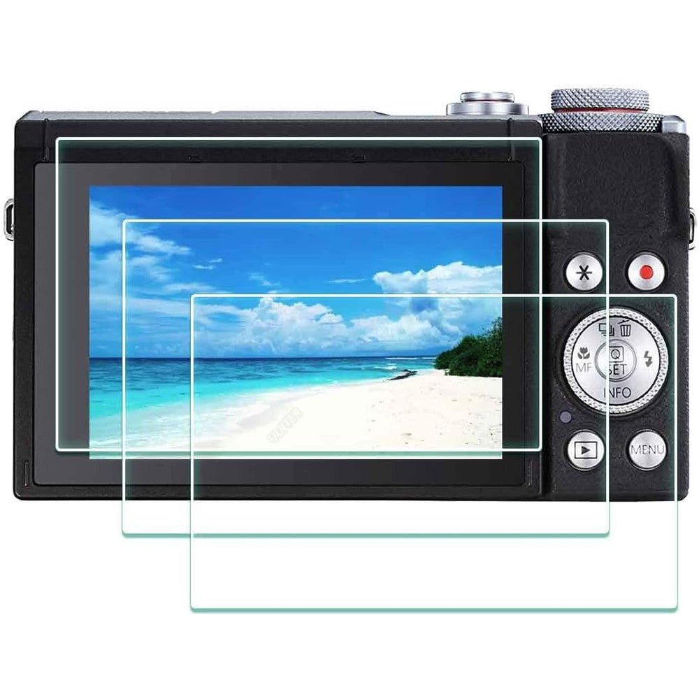 ULBTER G7 X Mark III screen protector pack front view on camera display