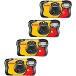 Kodak FunSaver 35mm disposable camera pack front view featuring iconic yellow and red vintage branding.