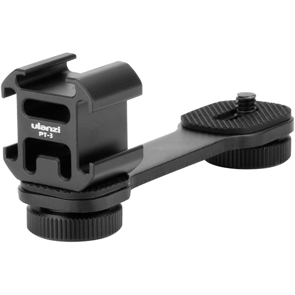 Ulanzi PT-3 Triple Cold Shoe Mount Plate front view