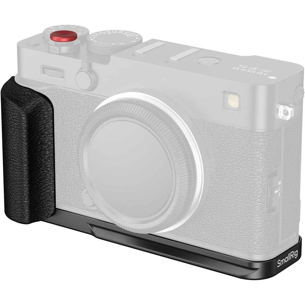 SmallRig FUJIFILM X-E5 L-Shape Grip front view showing ergonomic silicone handle