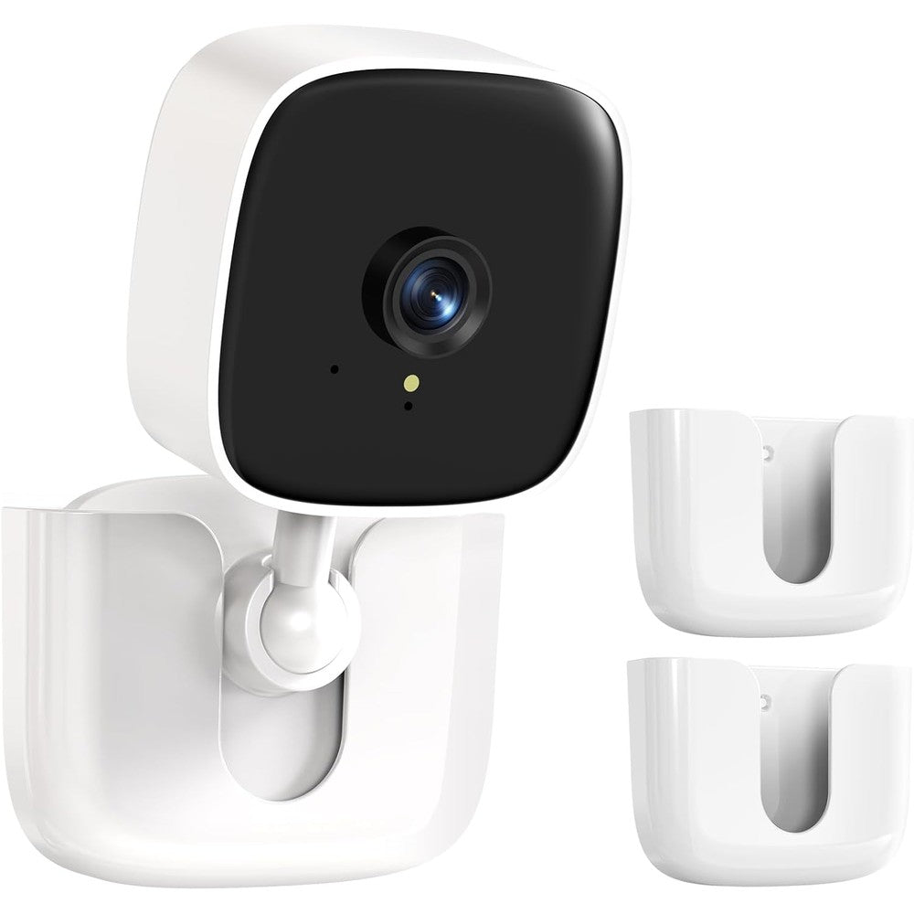 Dukoyb adhesive Tapo camera mount front view showing white plastic bracket