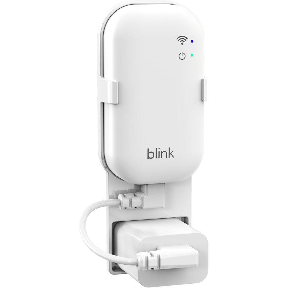 Gresur Outlet Wall Mount For Blink Sync Module Core Smart Home Security Camera Bracket Holder With Short USB Cable White One Pack