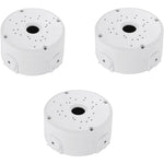 Universal Bullet Security Camera Junction Box Mount Bracket Plastic Rainproof Junction Box Mount Bracket for IP Camera Electric Enclosure, Indoor/Outdoor Wall Cable Junction Base Boxes (3 Pack)