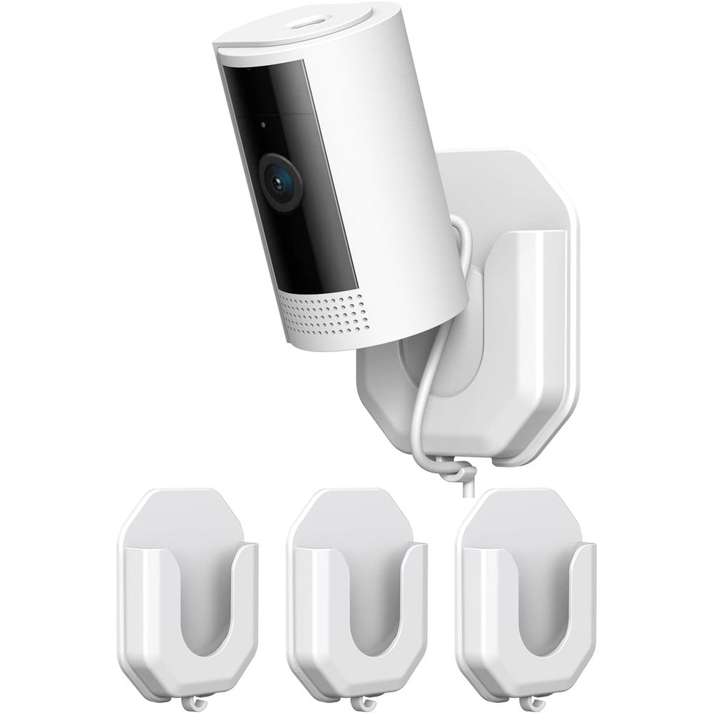 3 Pack Ring Indoor Camera No Drill No Screws Wall Mount Bracket Compatible with Ring Indoor Cam Plus/Blink Mini2K+/Mini 2/Blink Outdoor 4 Camera Adhesive Wall Mount