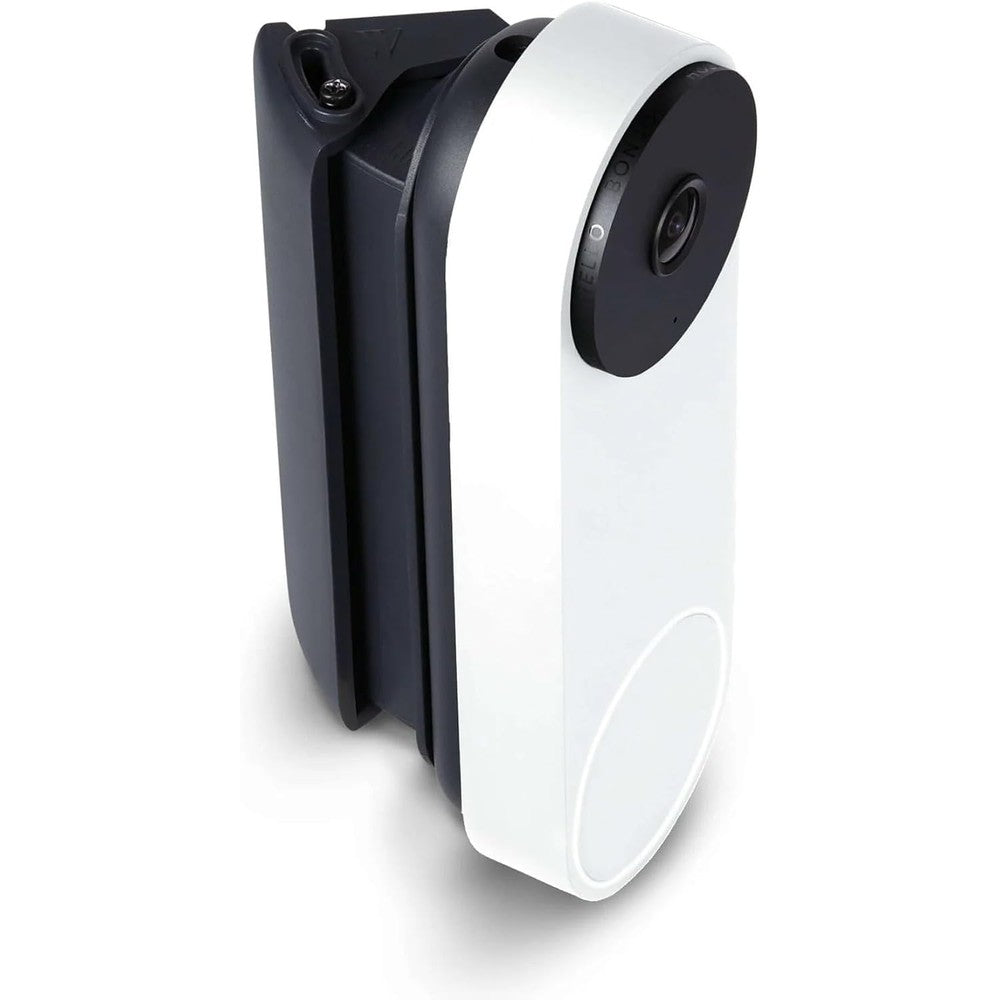 Wasserstein Horizontal Adjustable Angle Mount ONLY Compatible with Google Nest Doorbell (Wired, 3rd & 2nd Gen), 35°–55° Wedge Bracket – NOT Compatible with Nest Doorbell (Battery) – Made for Google