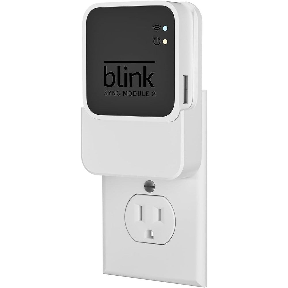 Outlet Wall Mount for Blink Sync Module 2, 2-in-1 Charging Station(Mount & Charger) - Space-Saving Bracket for Blink Security Camera, Easy Installation & Flexible Placement