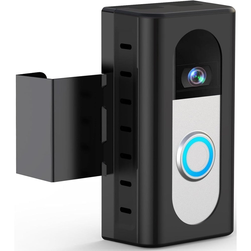 QIBOX Anti-Theft Video Doorbell Mount Compatible with Video Doorbell 4/3/3 Plus/2/1/(2020 Release), Adjustable No-Drill Mounting Bracket Wedge Adapter Holder Accessories for Home Rentals Office Room