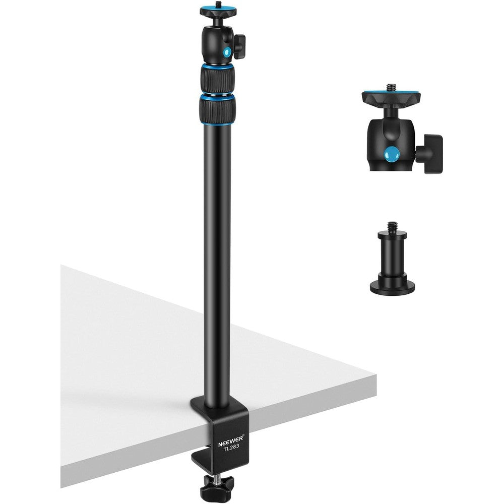 NEEWER camera table mount with ball head front view telescope stand for studio lighting