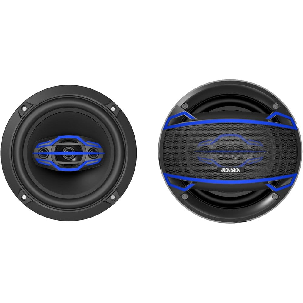 Jensen JS6504 6.5 inch 4-way car speaker pair front view