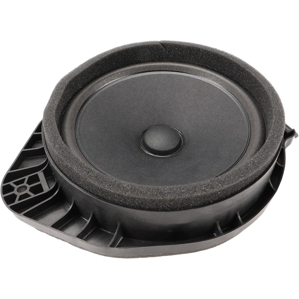 GM Genuine Parts 85126001 front side door speaker assembly showing the protective speaker cone face for Chevrolet audio systems.