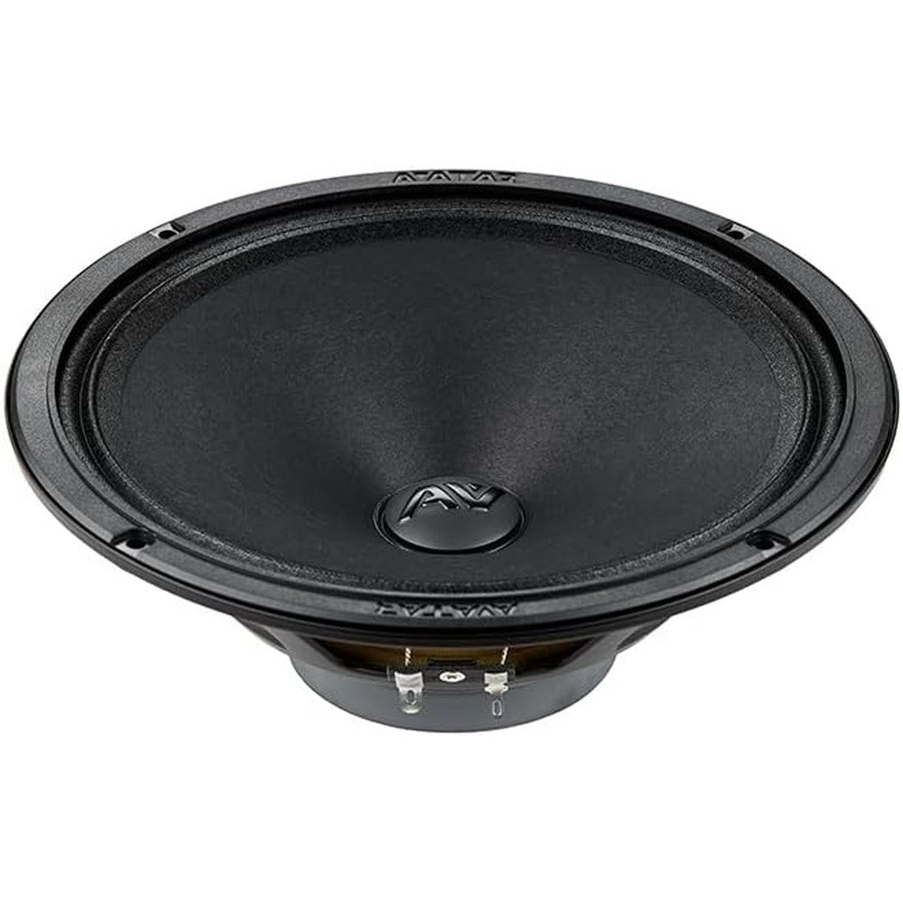 Deaf Bonce Avatar MBR-80LE eight inch mid range speakers front view showing black paper cone and logo dust cap