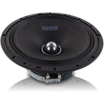 Sundown Audio LCMR-8 midrange speaker front view showcasing aluminum phase plug design