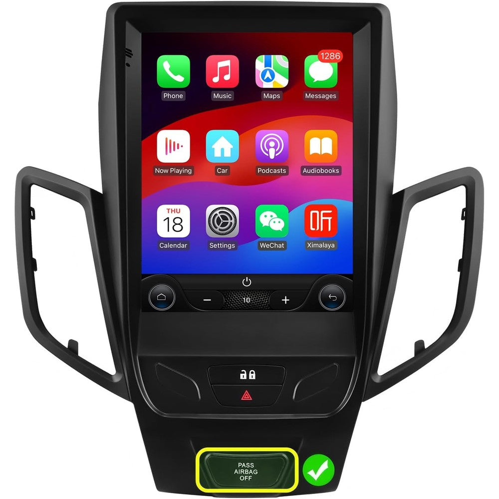 Ossuret Android 14 touchscreen car radio upgrade front view showing main menu layout