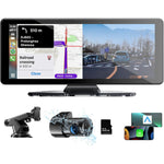 Xroose wireless apple carplay screen front view mounted on car dashboard