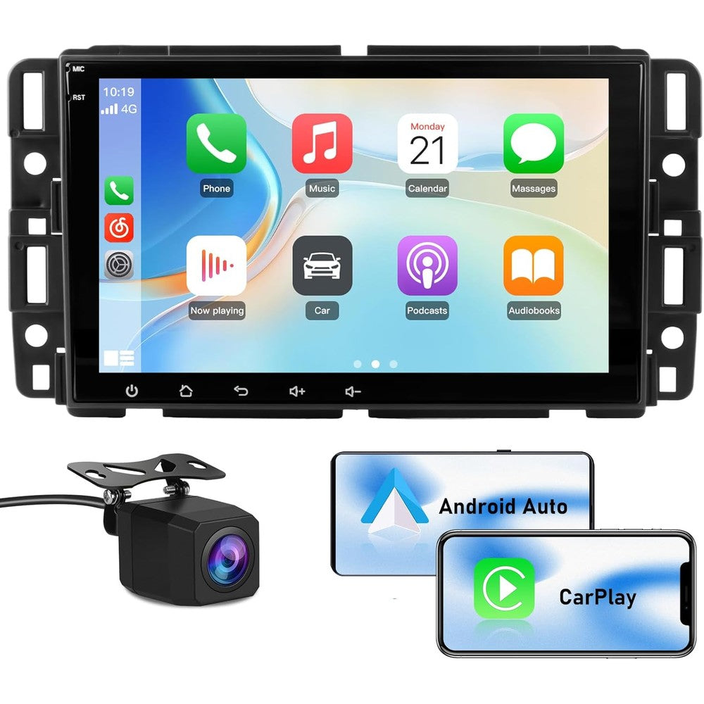 Awesafe 8-inch Android car stereo front view for Chevrolet GMC