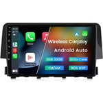Biorunn Android 12 car stereo for Honda Civic front view