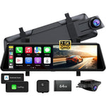 Jomise C810 mirror dash cam front view with touchscreen