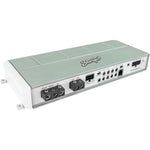 Stinger SPX1000X5 five channel marine amplifier front view showcasing compact weather resistant design.