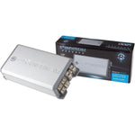 Product packaging of the Soundstream Reserve Micro 1200 Watts peak power car audio stereo amplifier.