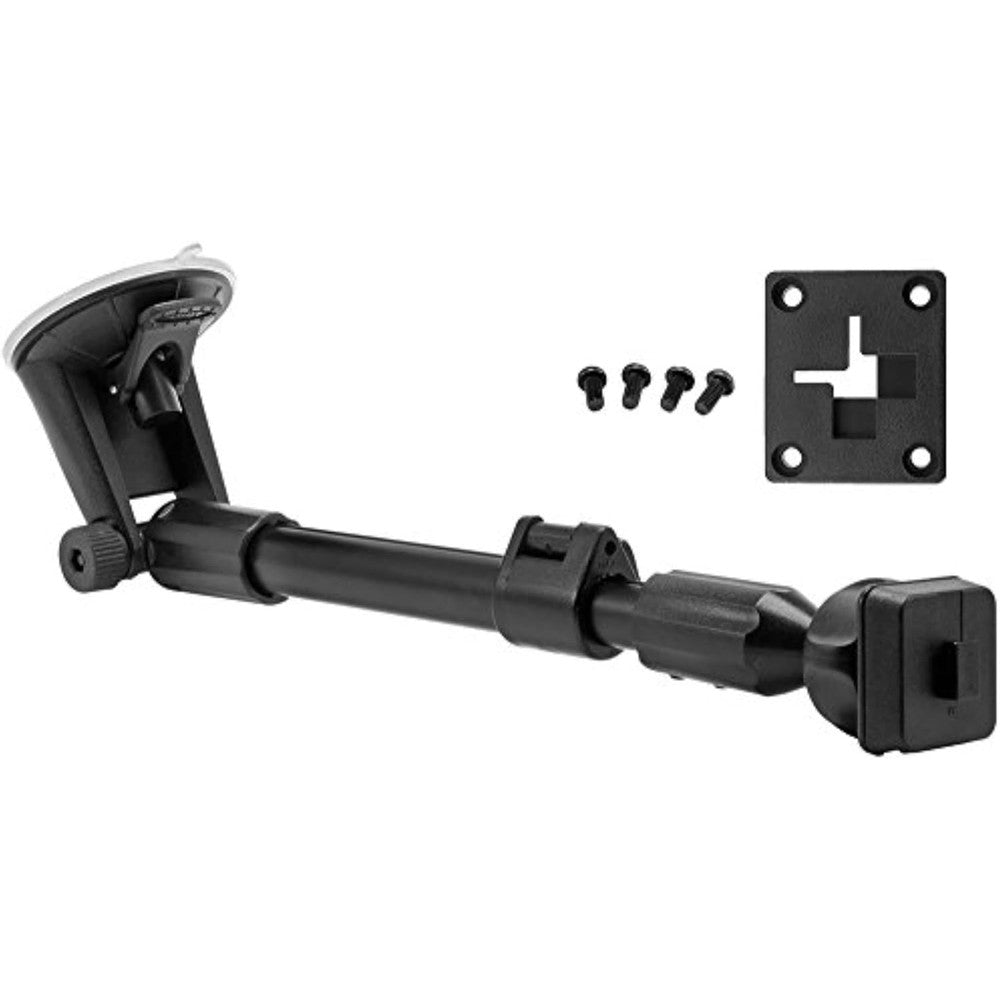 ARKON Mounts Sirius XM Extending Windshield Mount front view showing the suction cup and single-T adapter for satellite radios.