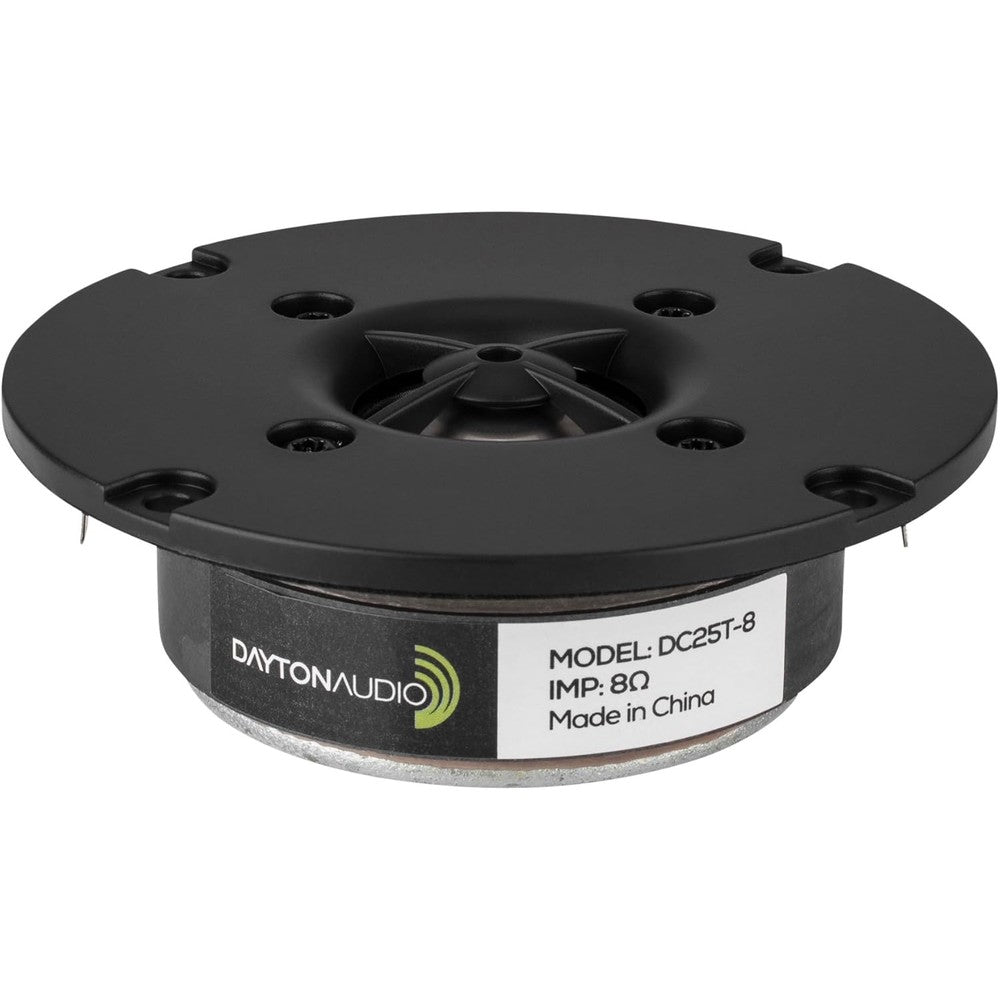 Dayton Audio DC25T-8 titanium dome tweeter front view premium replacement speaker driver