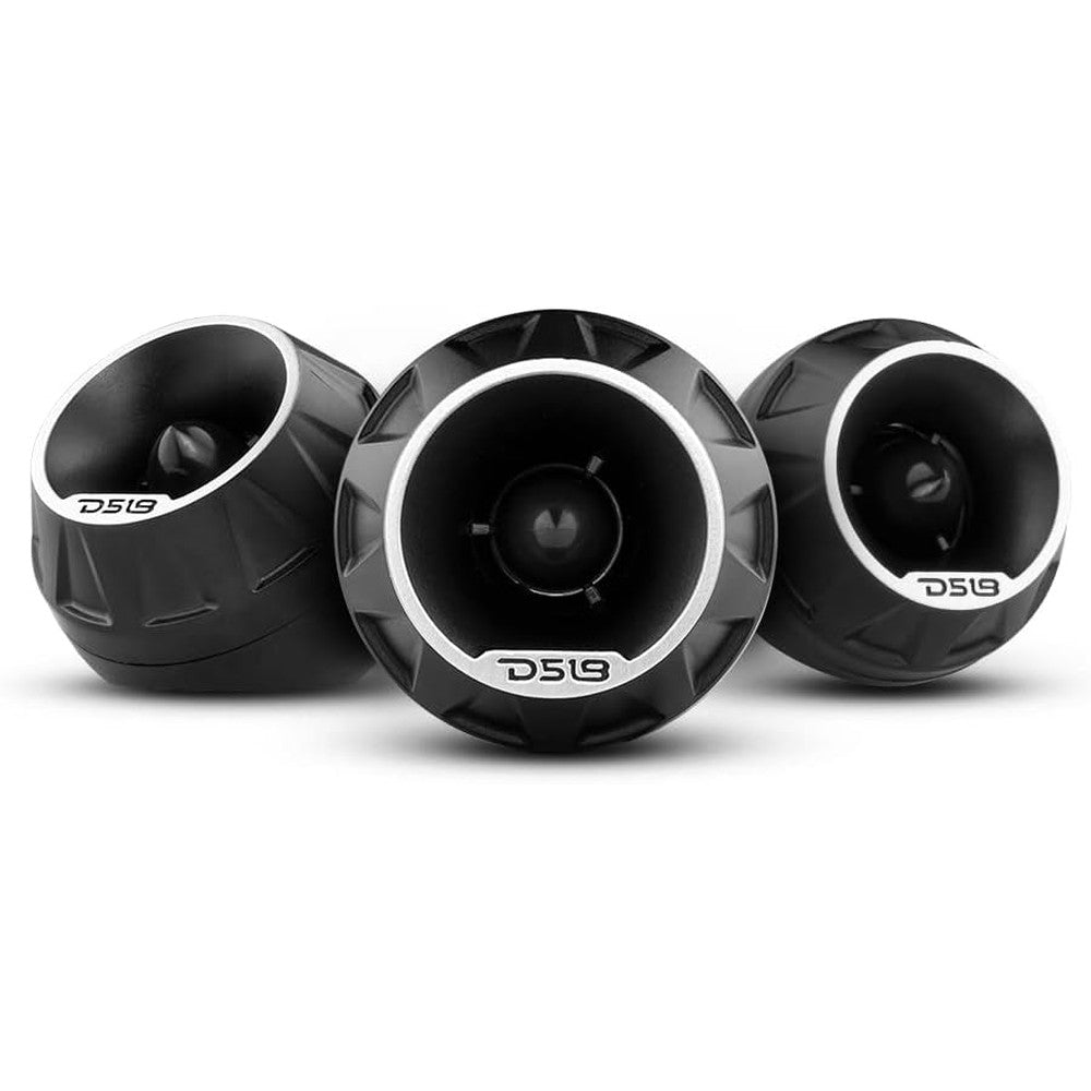 DS18 PRO-TSQ3IN1 modular bullet tweeter front view showcasing aluminum construction.