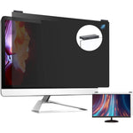 Verponity computer privacy screen filter front view on desktop monitor