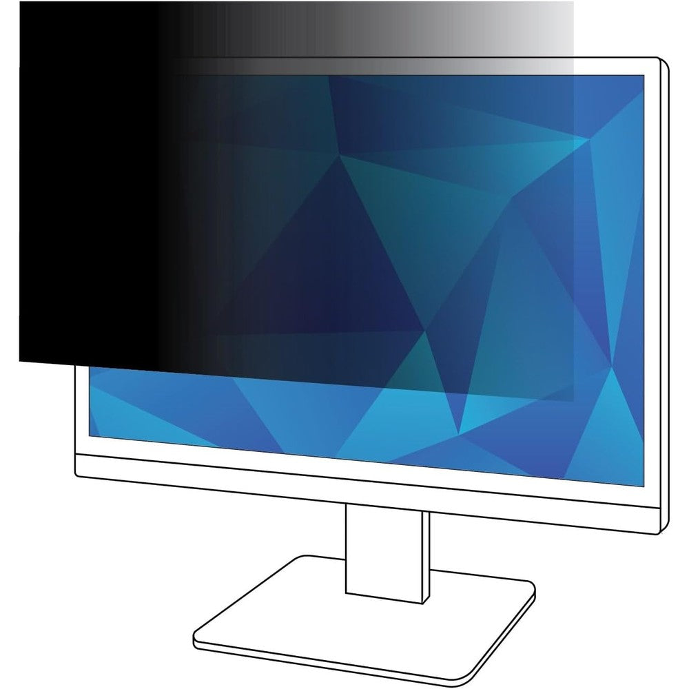 3M privacy filter 27 inch monitor screen protector front view showcasing matte finish