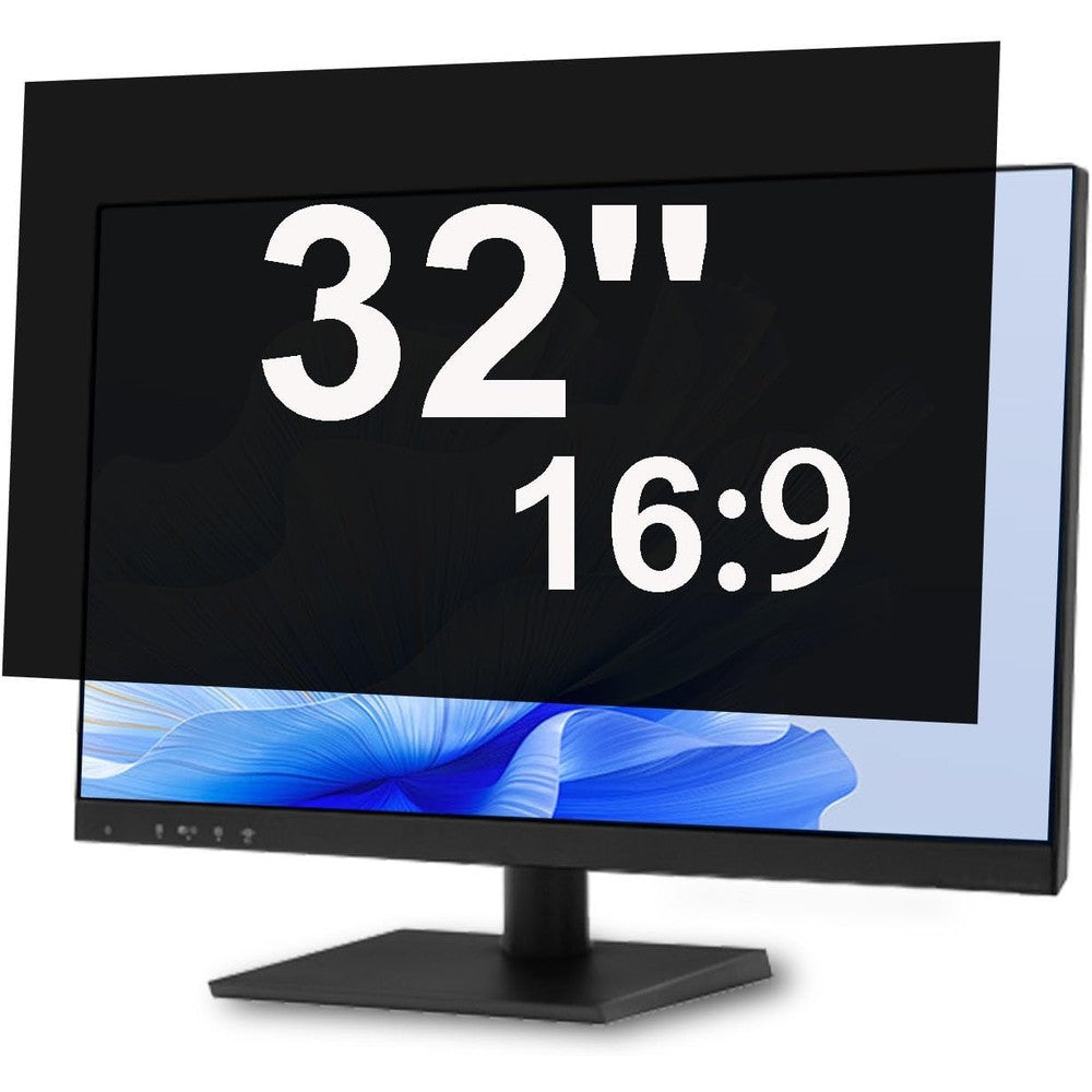 J J-Dream 32 inch monitor privacy screen front view on a computer display