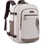 LOVEVOOK 40L Travel Backpack for Women front view showcasing the sleek waterproof exterior and multiple zippered compartments.