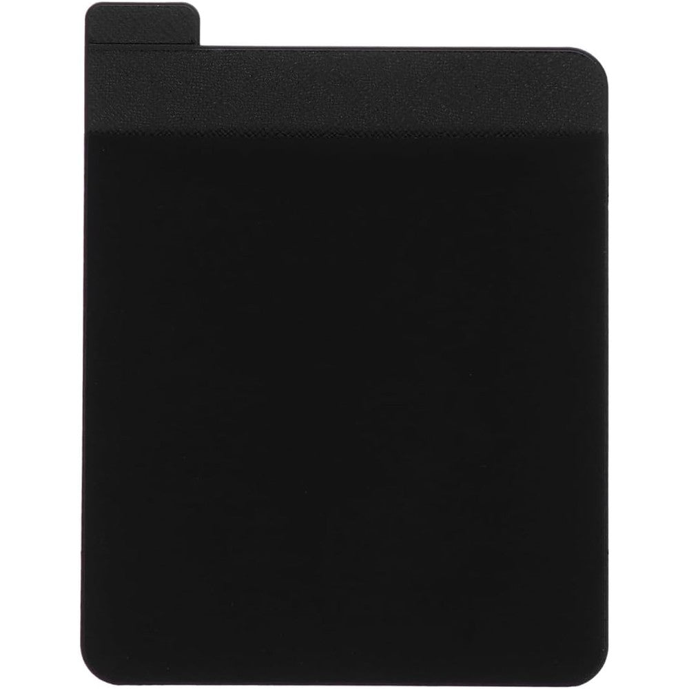 Congarteno elastic laptop storage pouch black leather front view