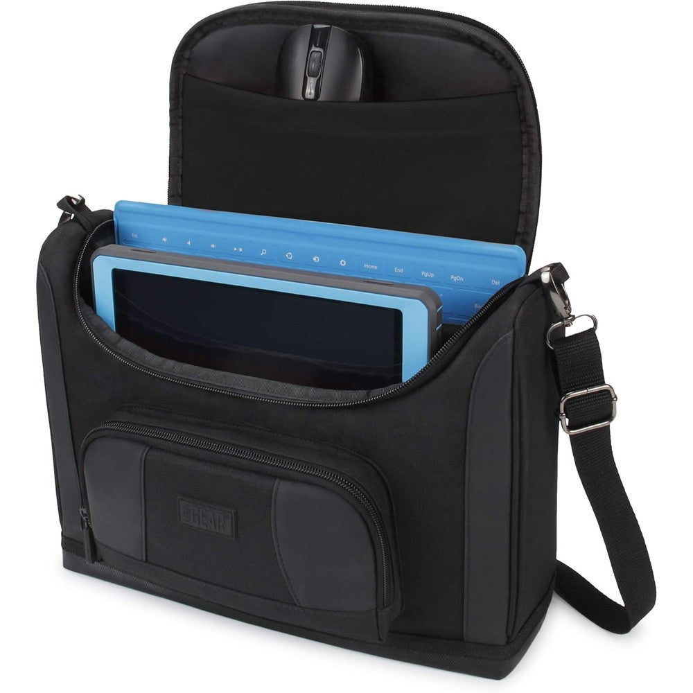 USA Gear Portable Messenger Tablet Travel Bag front view