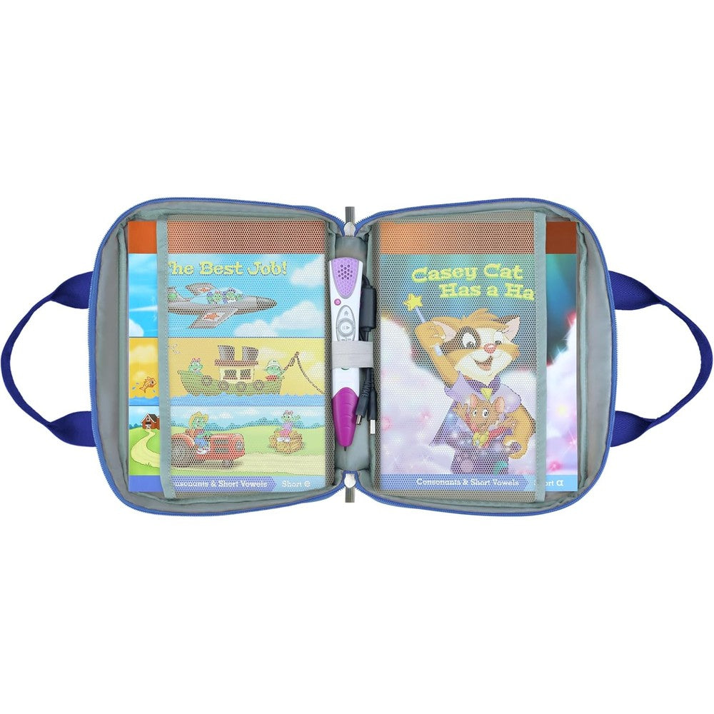 Gaga City Travel Bag Compatible With LeapFrog LeapReader Blue Front View