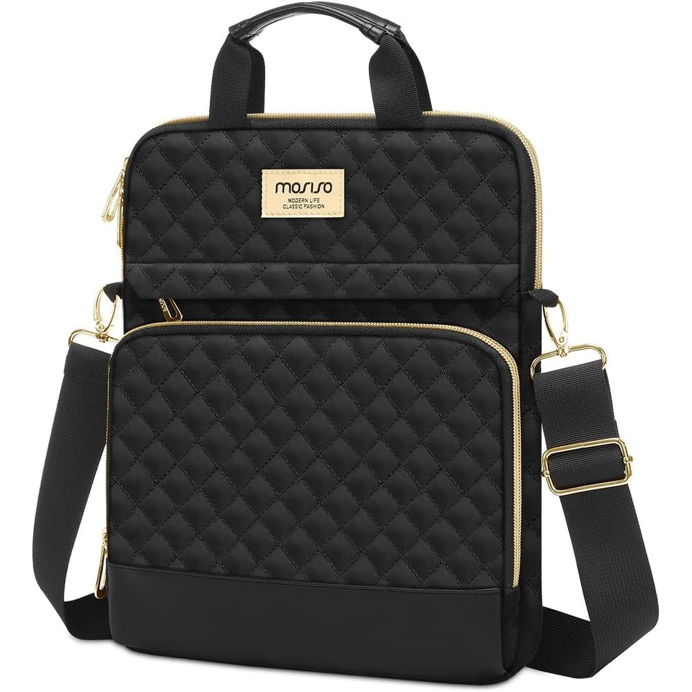 Mosiso 12.9 inch tablet sleeve black front view