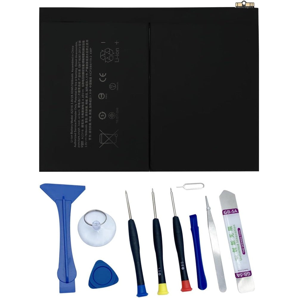 Pinsinholy A2288 replacement battery for iPad Air 4 front view