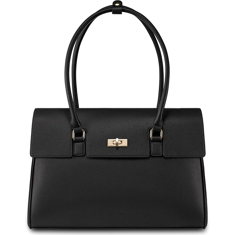 LOVEVOOK laptop bag for women front view apricot professional work tote