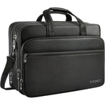 Ytonet 17 Inch Expandable Laptop Briefcase front view professional work bag