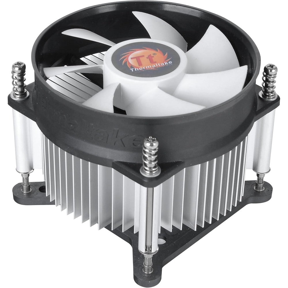 Thermaltake Gravity i2 95W Intel CPU Cooler front view showing the 92mm fan and aluminum heatsink design