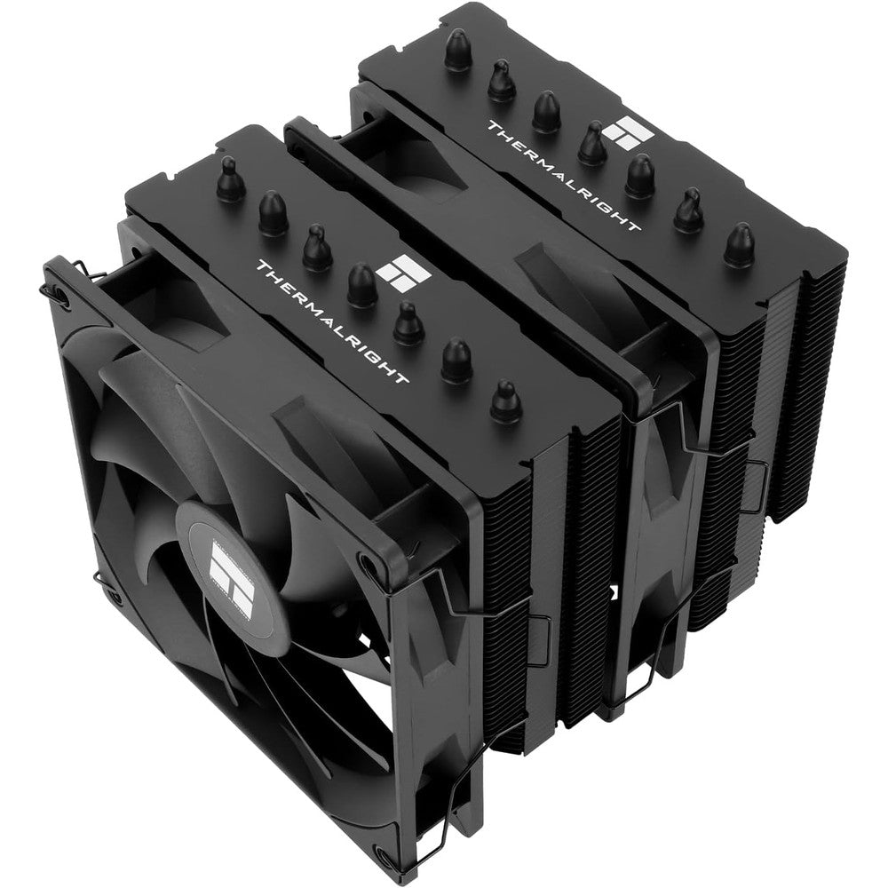Thermalright Phantom Spirit 120 SE Black CPU Cooler front view dual tower design