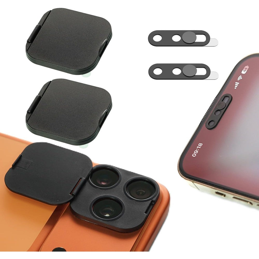MonTelulu privacy camera cover front view on smartphone screen