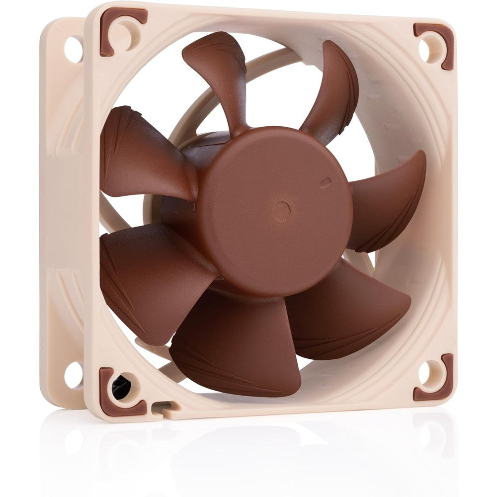 Noctua NF-A6x25 FLX Premium Quiet Cooling Fan With Advanced Acoustic Optimisation Frame And SSO2 Bearing Sixty Millimetre Brown Fan