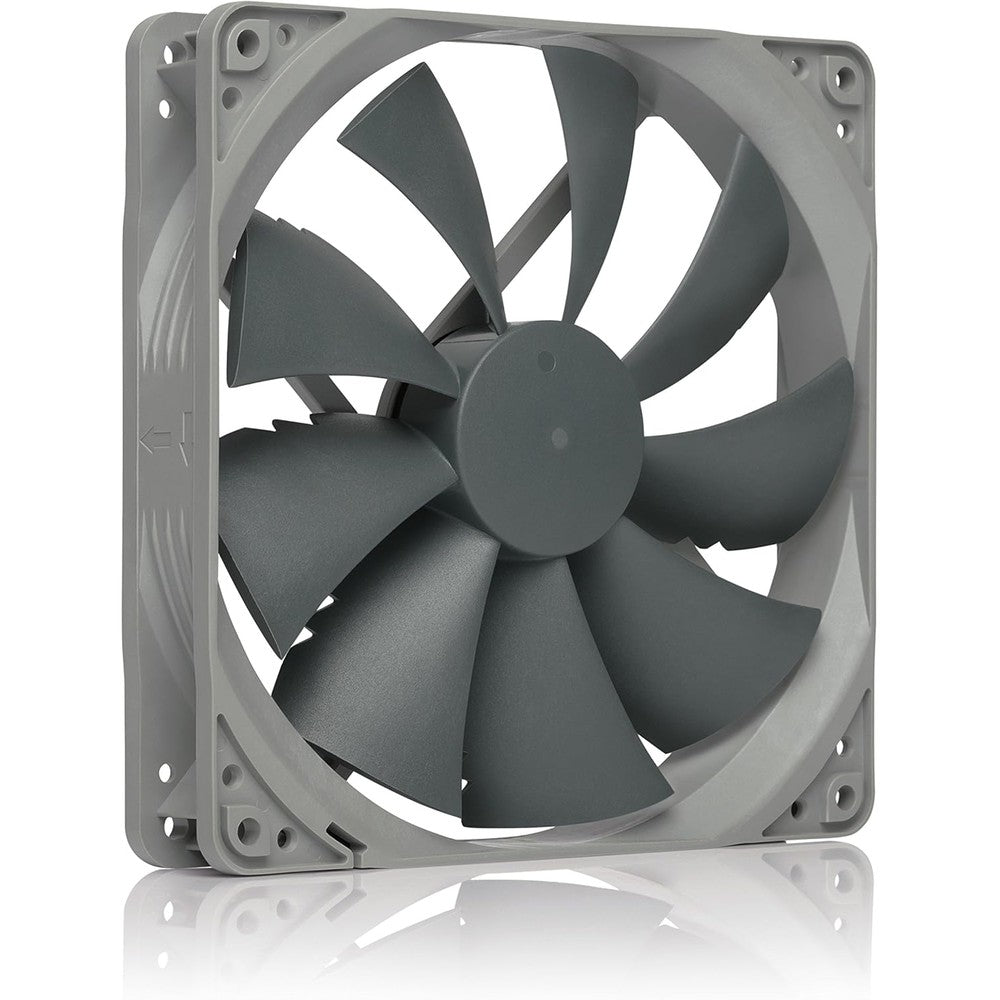 Noctua NF-P14s Redux-1500 PWM computer cooling fan front view showing grey nine blade layout.