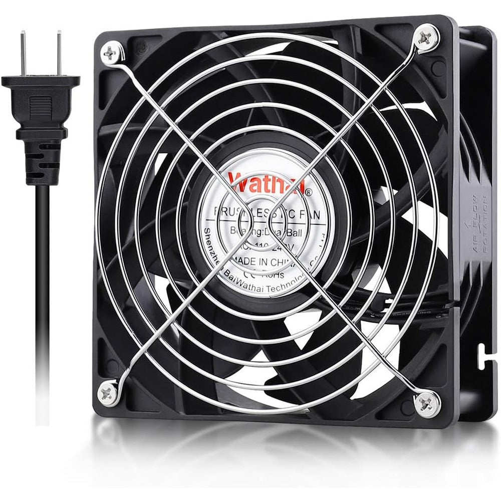 Wathai industrial case fan front view high performance cooling fan