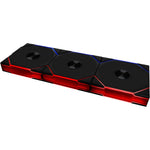 Lian Li UNI Fan TL Wireless 120 Triple Pack front view showing black frame and ARGB lighting.