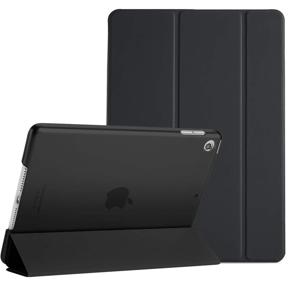 ProCase iPad 10.2 Inch 7th Generation Case black front view showcasing slim profile