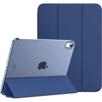 MoKo iPad 10th Generation Case Navy Blue front view showing premium smart cover