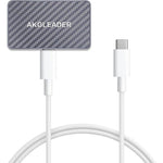 AKGLEADER magnetic wireless charger for iPad Pro front view showing the three pin smart connector layout