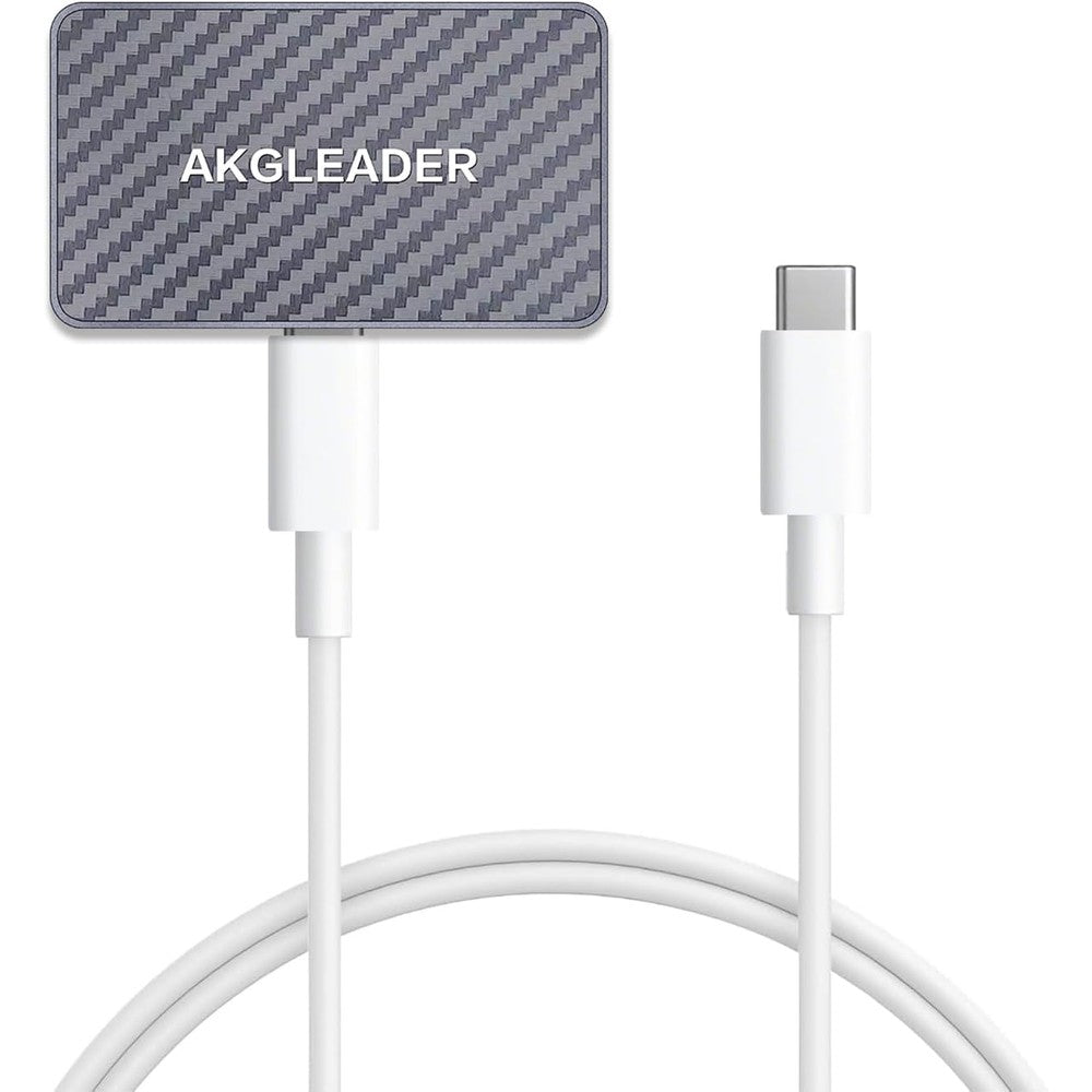 AKGLEADER magnetic wireless charger for iPad Pro front view showing the three pin smart connector layout
