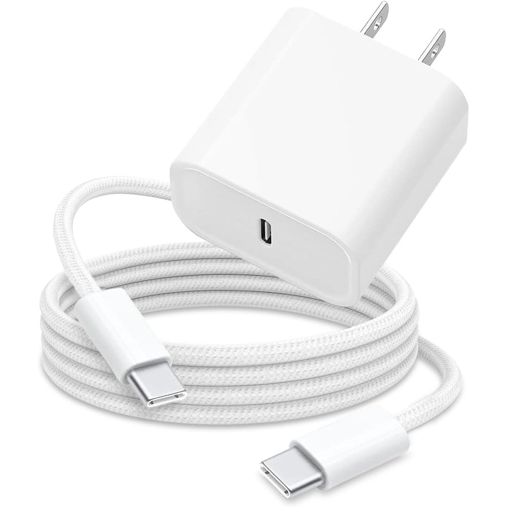 Apple 20W fast charger adapter premium front view showing type c power port
