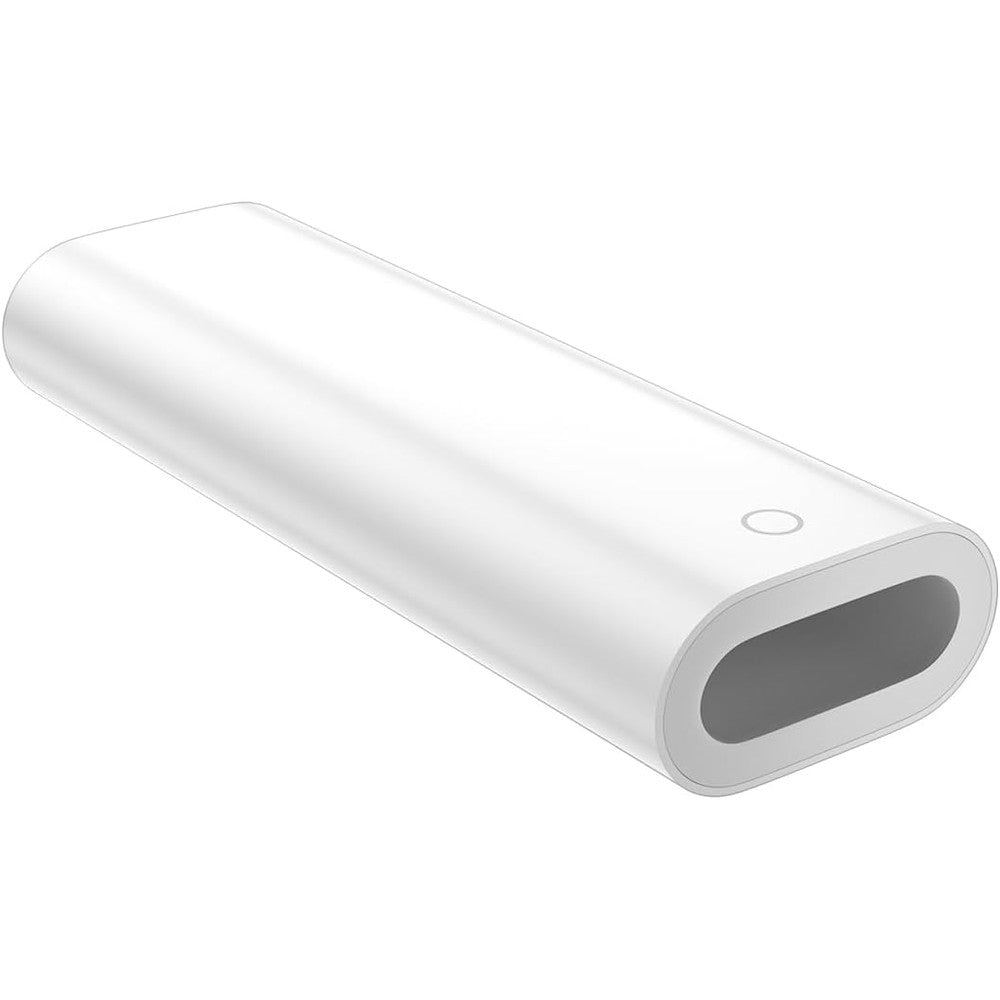 TechMatte charging adapter for Apple Pencil first generation front view showing compact design.